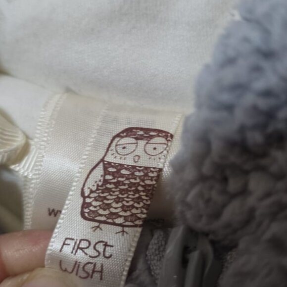 First Wish Grey Bear Theme Winter Kids Baby Double Zip Snowsuit 3-6 MONTHS - Picture 4 of 4